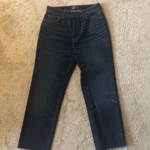 Abercrombie Simone High Rose Ankle Straight Denim